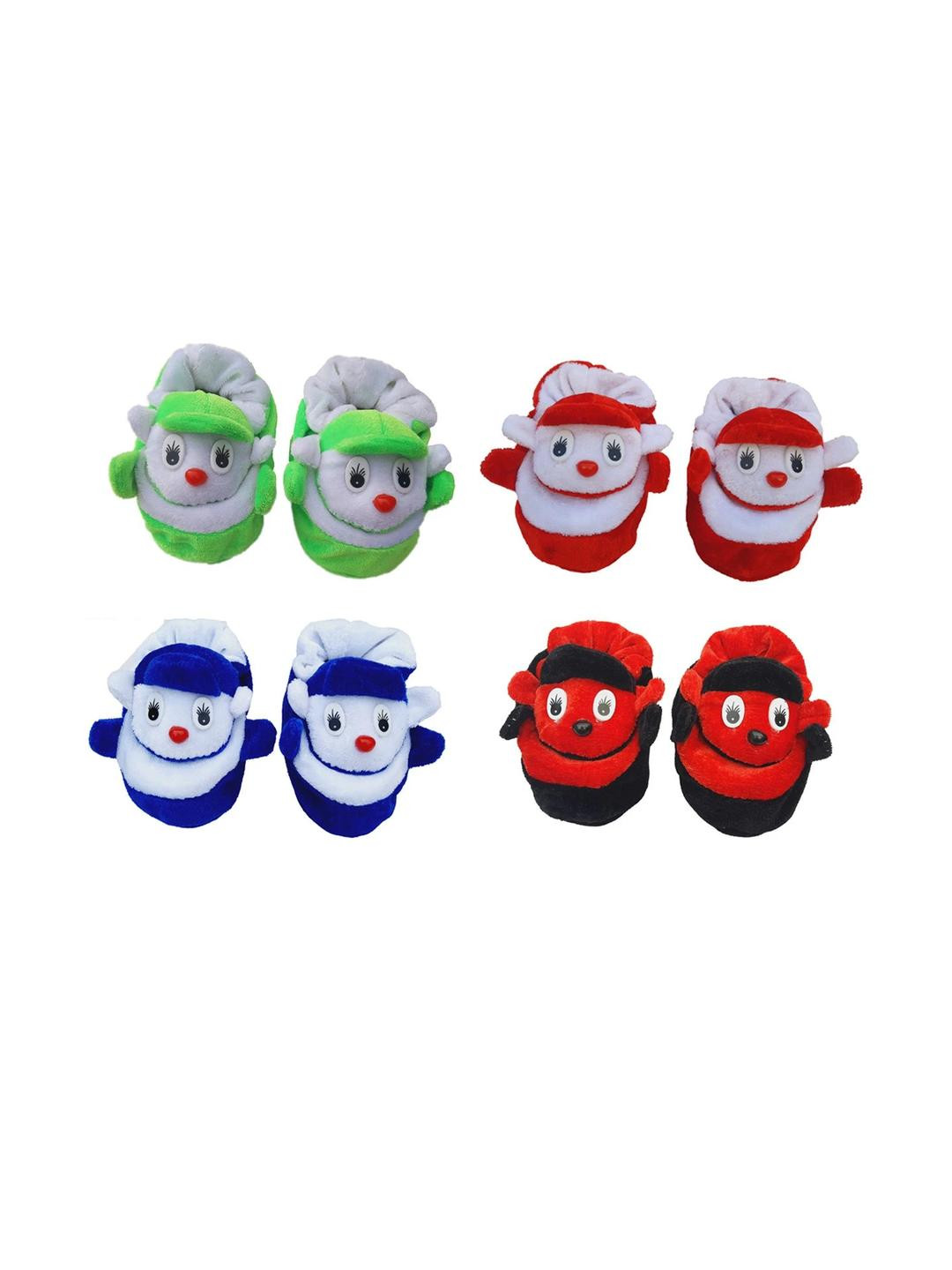 LMN CHILD CARE 4 Pair Unisex Kids Cotton Booties