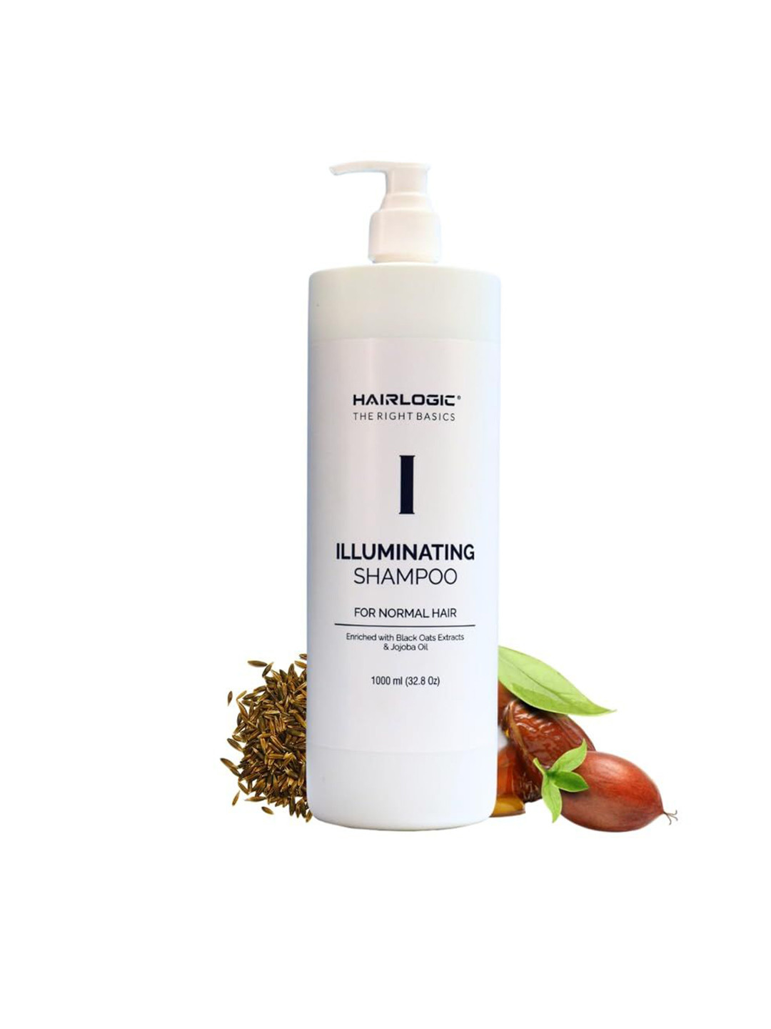 Hairlogic Illuminating Shampoo With Jojoba Oil For Hair Shine & Nourishment - 1L