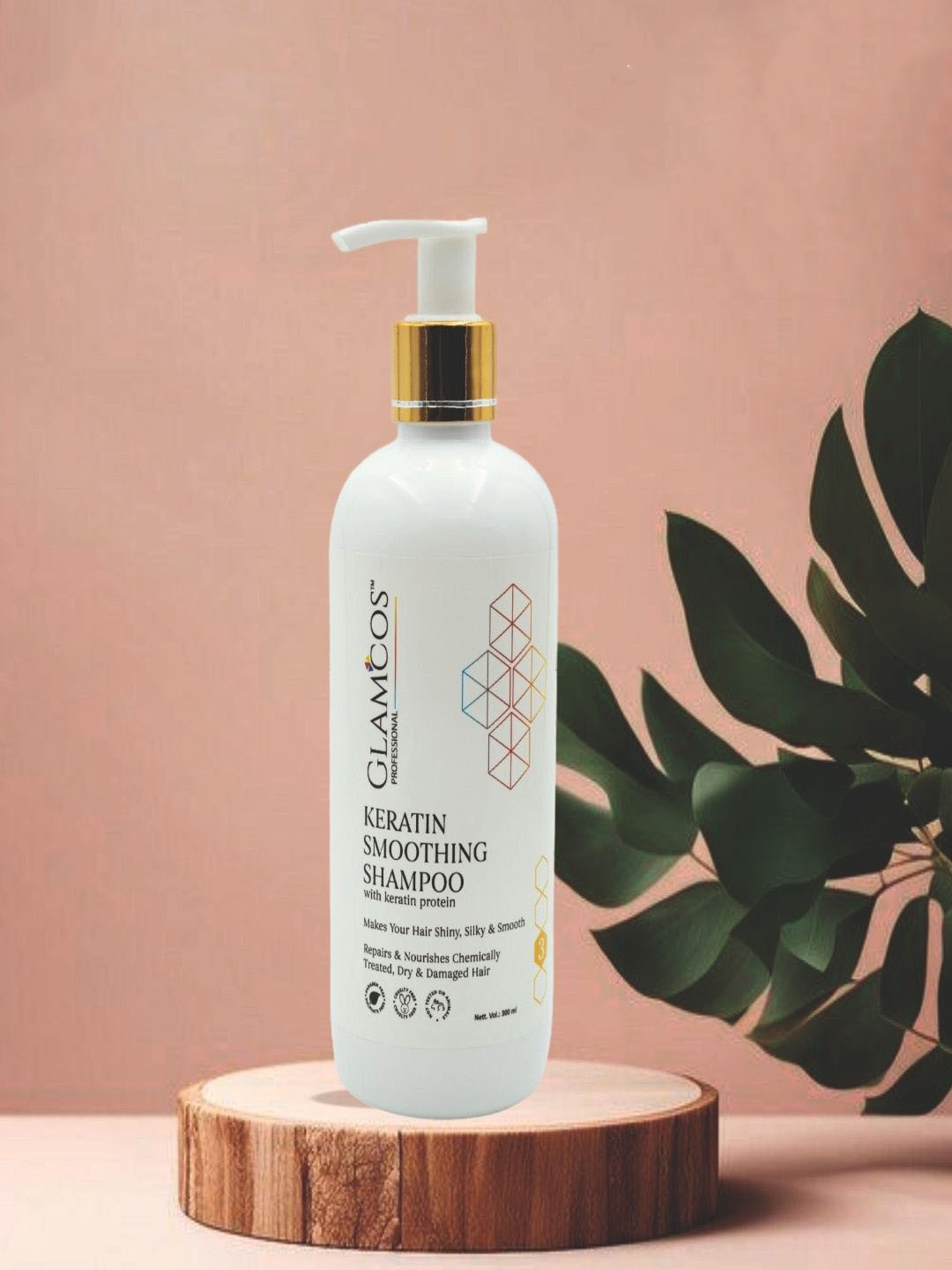 Glamcos Professional Keratin Smoothening Shampoo - 300 ml