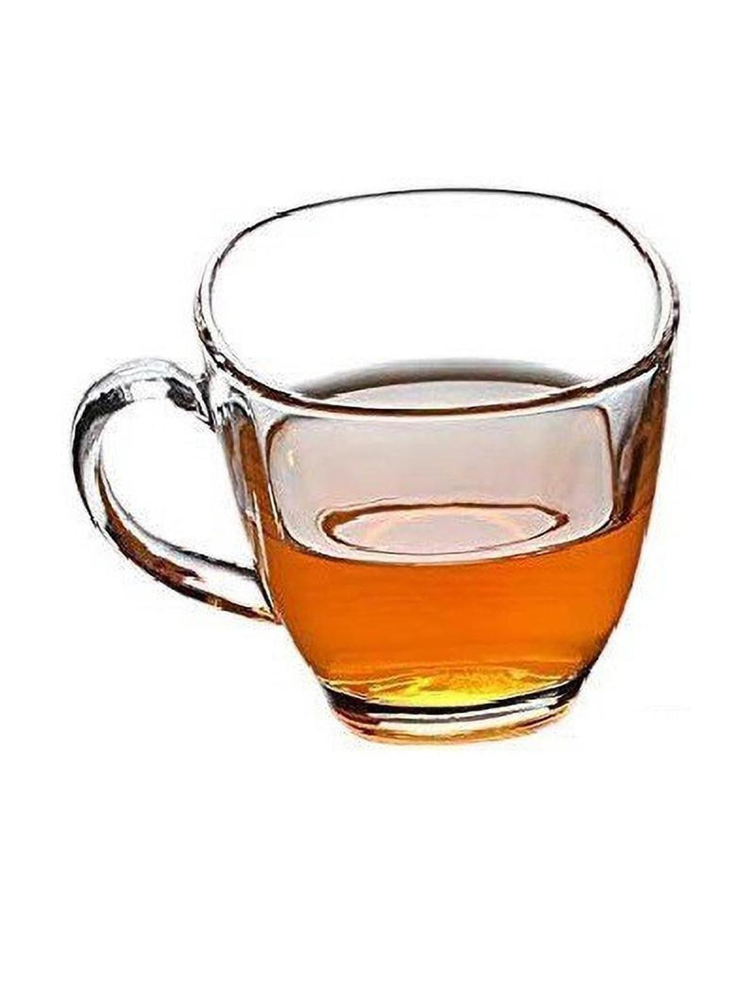 Somil Clear Glass Coffee & Tea Cup / Mug (100 Ml), Enjoy Your Drink in Style6.7 X 9 X 6.5Cm