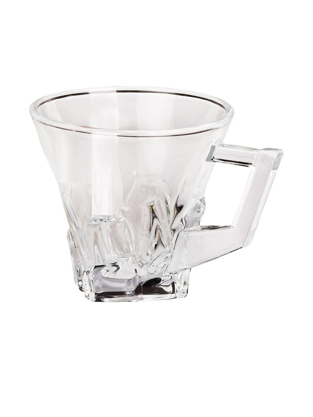 Somil Clear Glass Coffee & Tea Cup / Mug (100 Ml), Enjoy Your Drink in Style8.2 X 11 X 8Cm