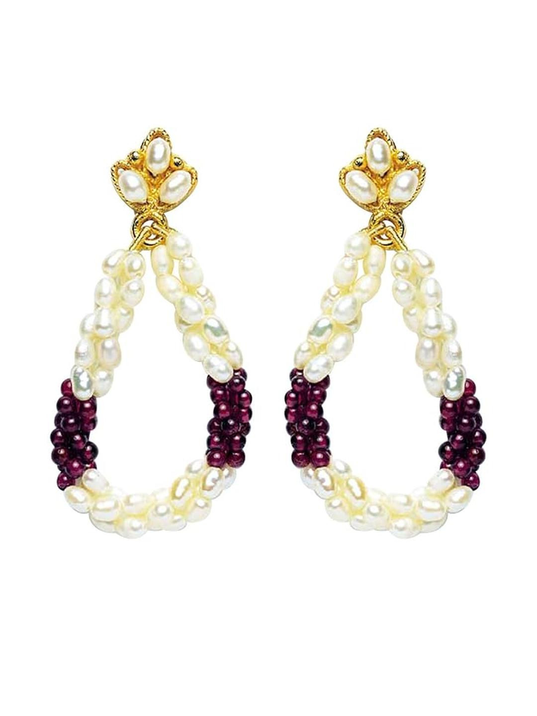 Surat Diamond Jewellery Women White Earrings