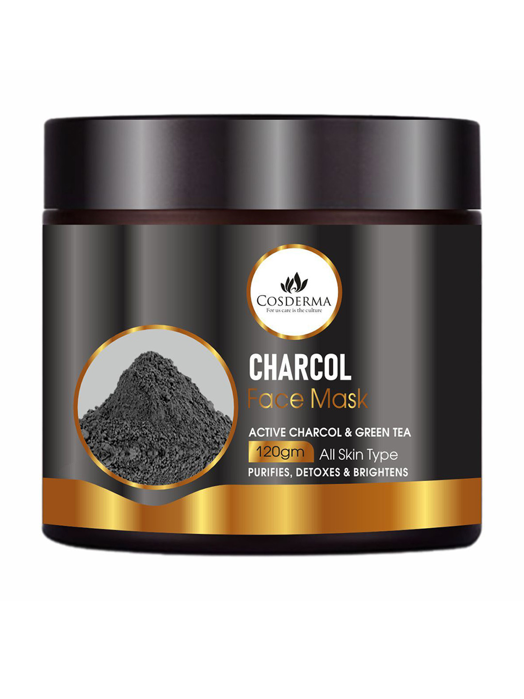 COSDERMA Activated Charcoal Face Mask With Green Tea - 120 g