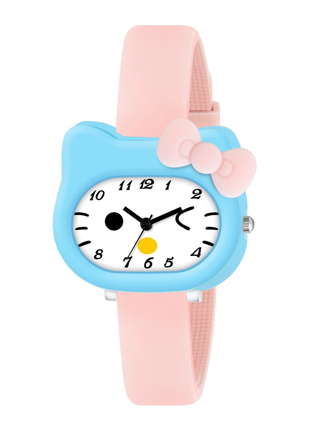 ON TIME OCTUS Girls Printed Dial & Straps Analogue Watch KD-015 LIGHT PINK