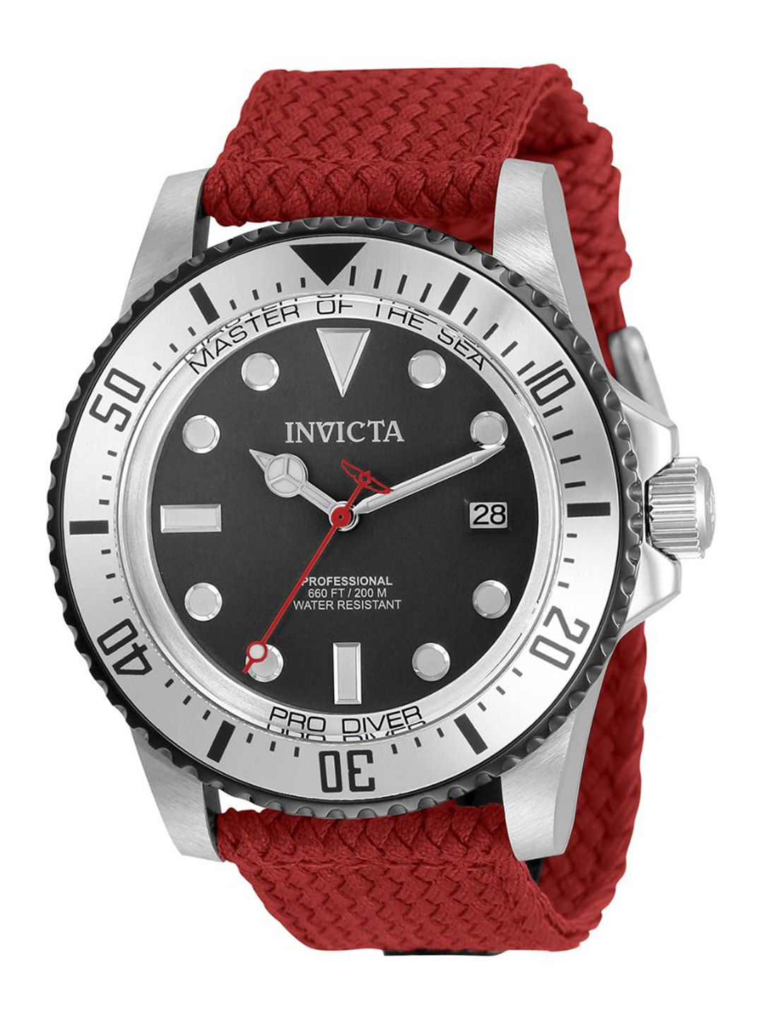 Invicta Men Round Dial & Textured Straps Analogue Automatic Watch 35486