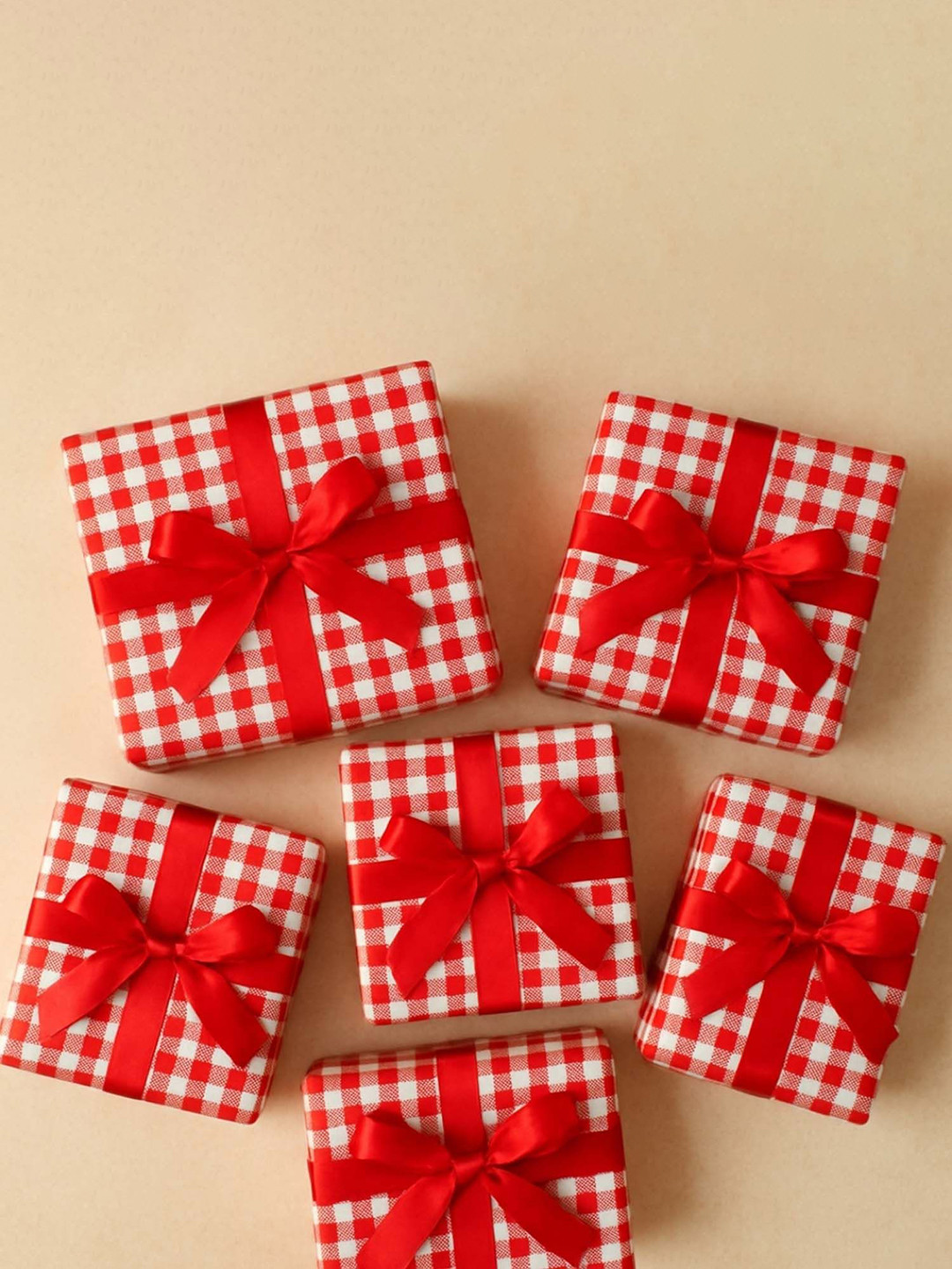 La Trove Set Of 10 Self Design Dual Side Design Gift Wrapping Paper