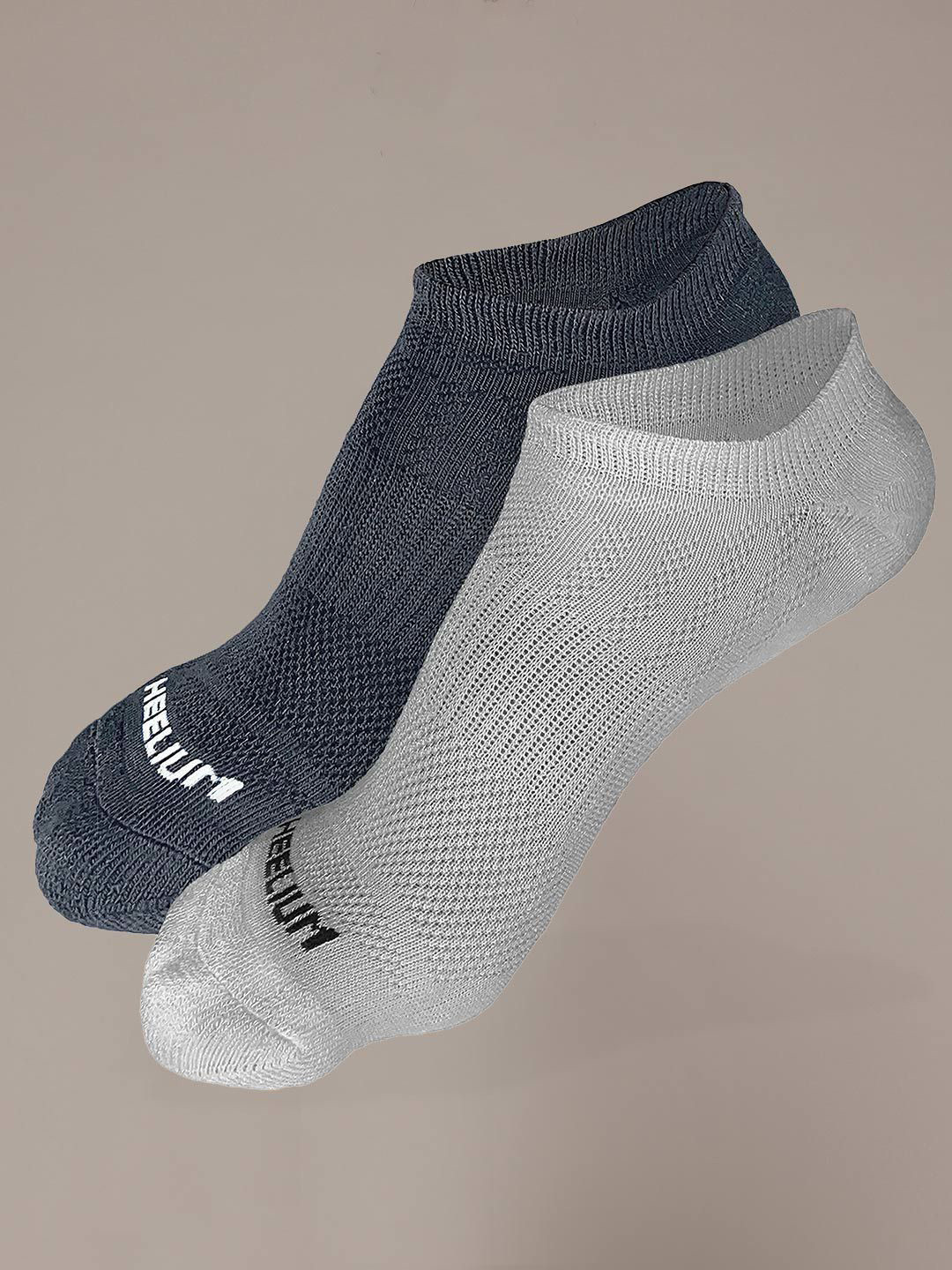 Heelium Men Pack Of 2 Printed Ankle Length Ultra-Soft, Thin & Breathable Socks