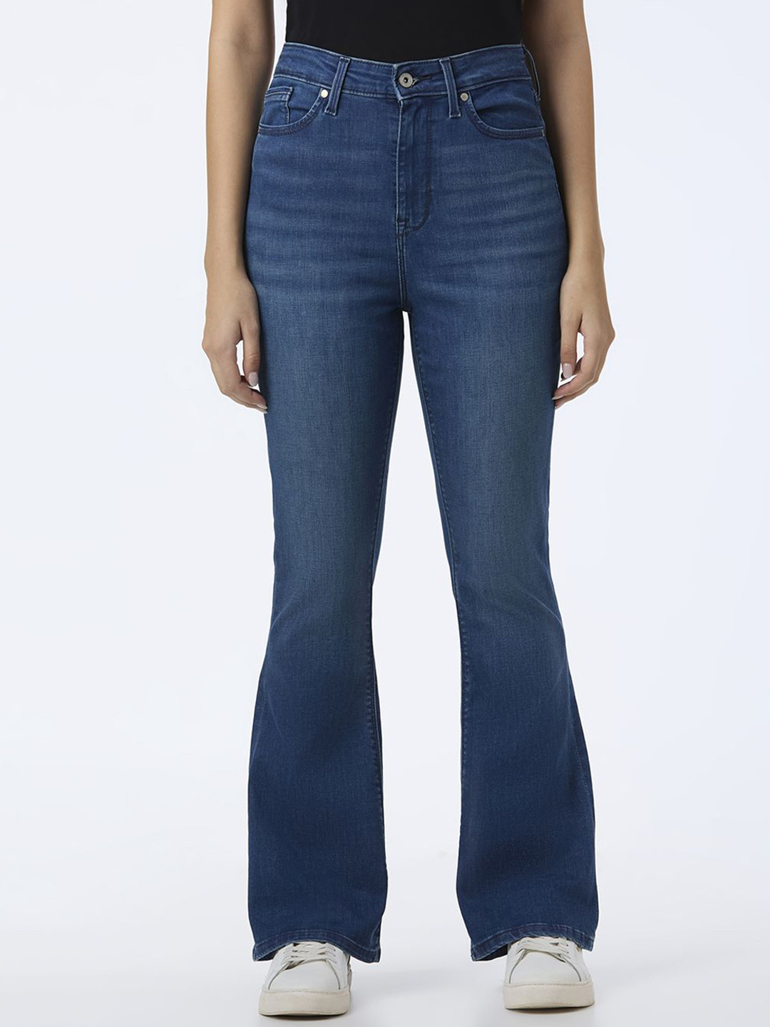 Pepe Jeans Women Slim Fit High-Rise Light Fade Stretchable Jeans