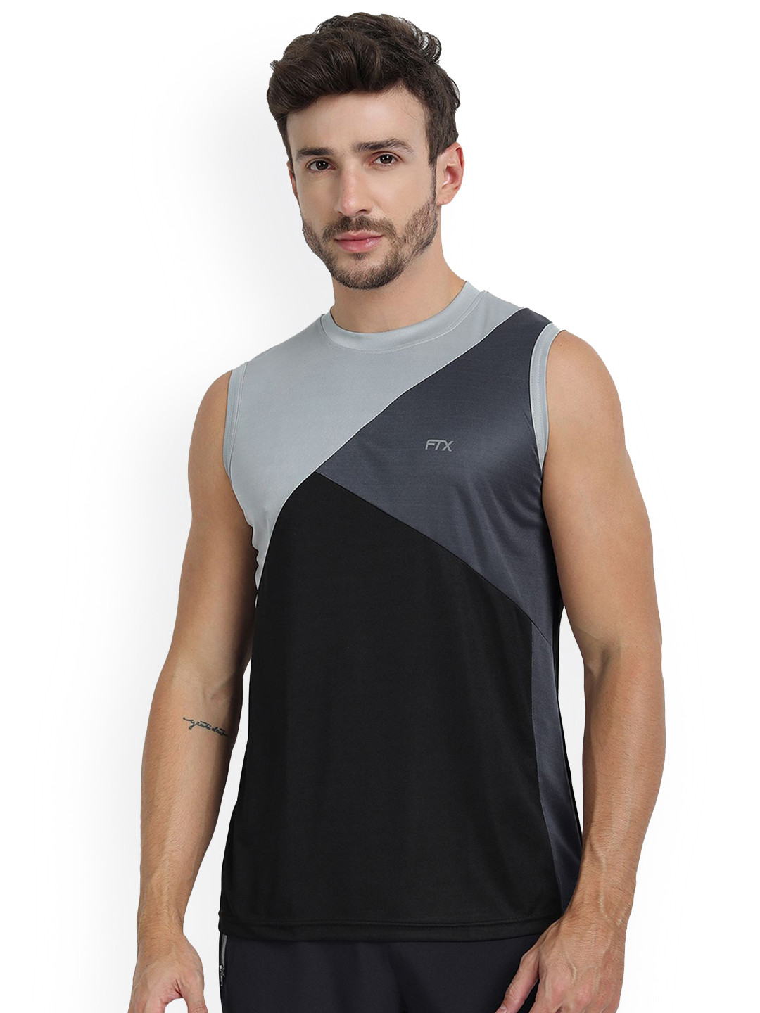 FTX Colourblocked Dry-Fit Gym Vests 709-12-S