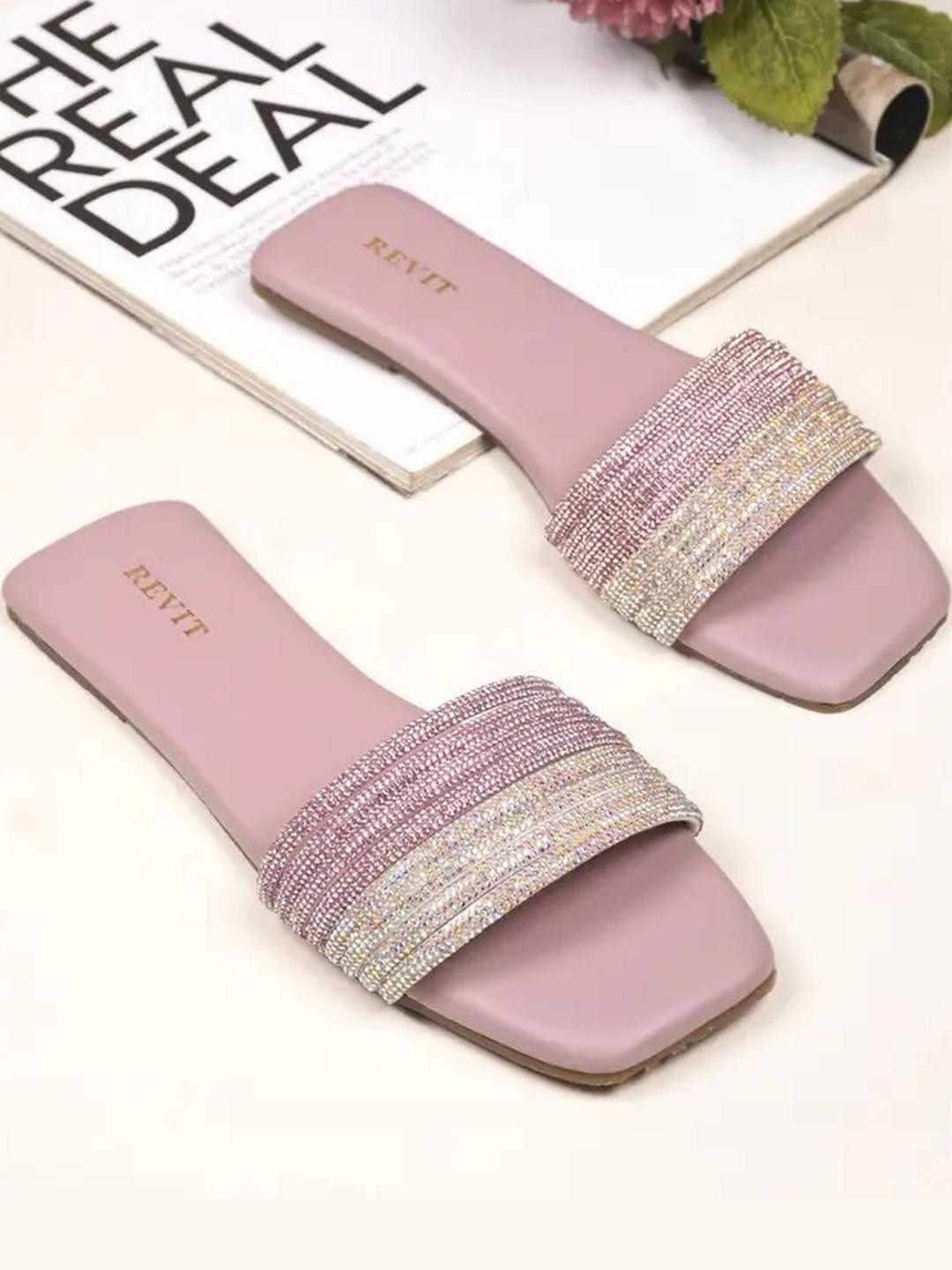 REVIT Women Pink Synthetic Flats