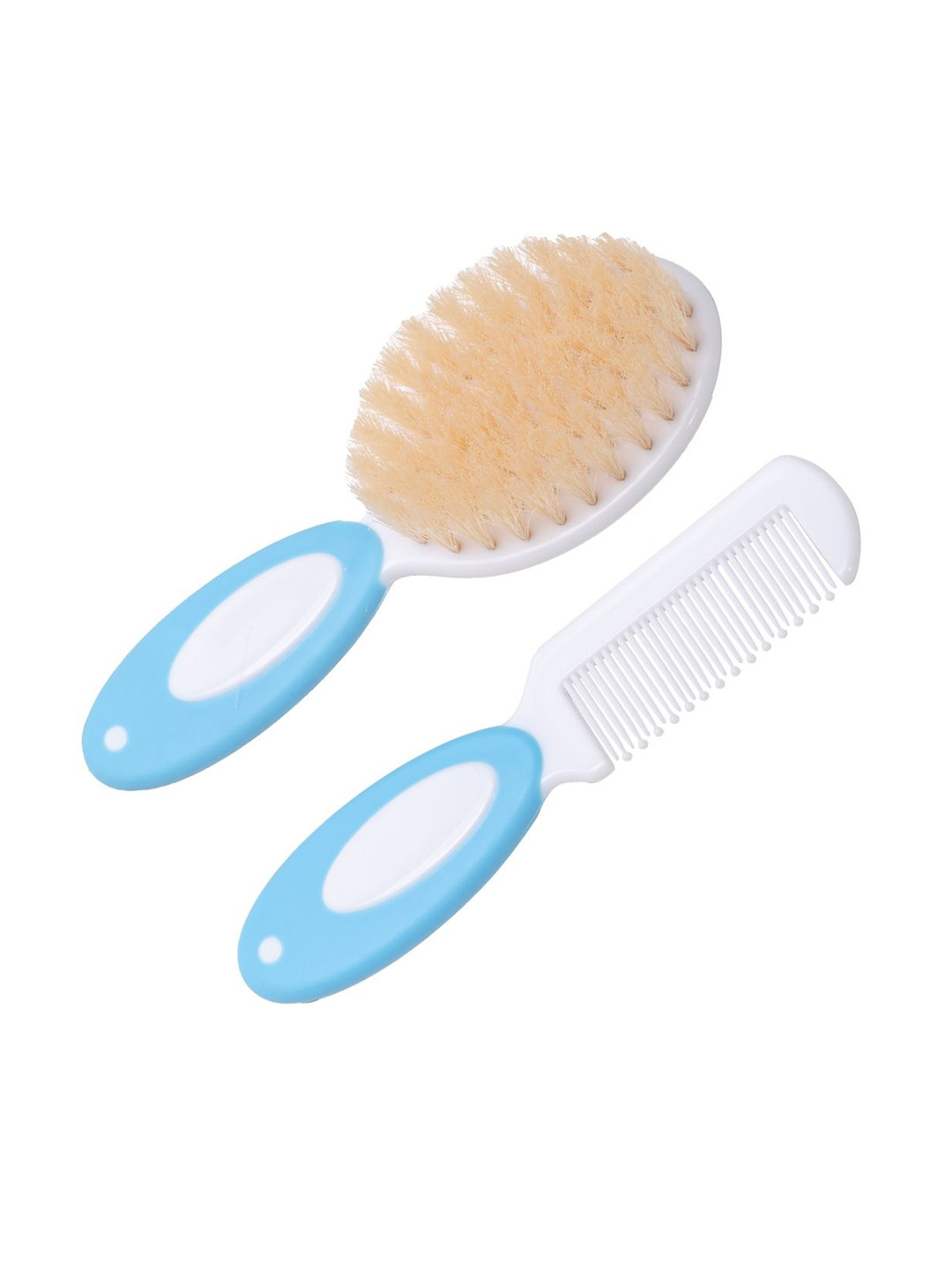 Adore Set Of 2 Naturo The Natural Soft Bristle Baby Brush & Comb Set- Blue