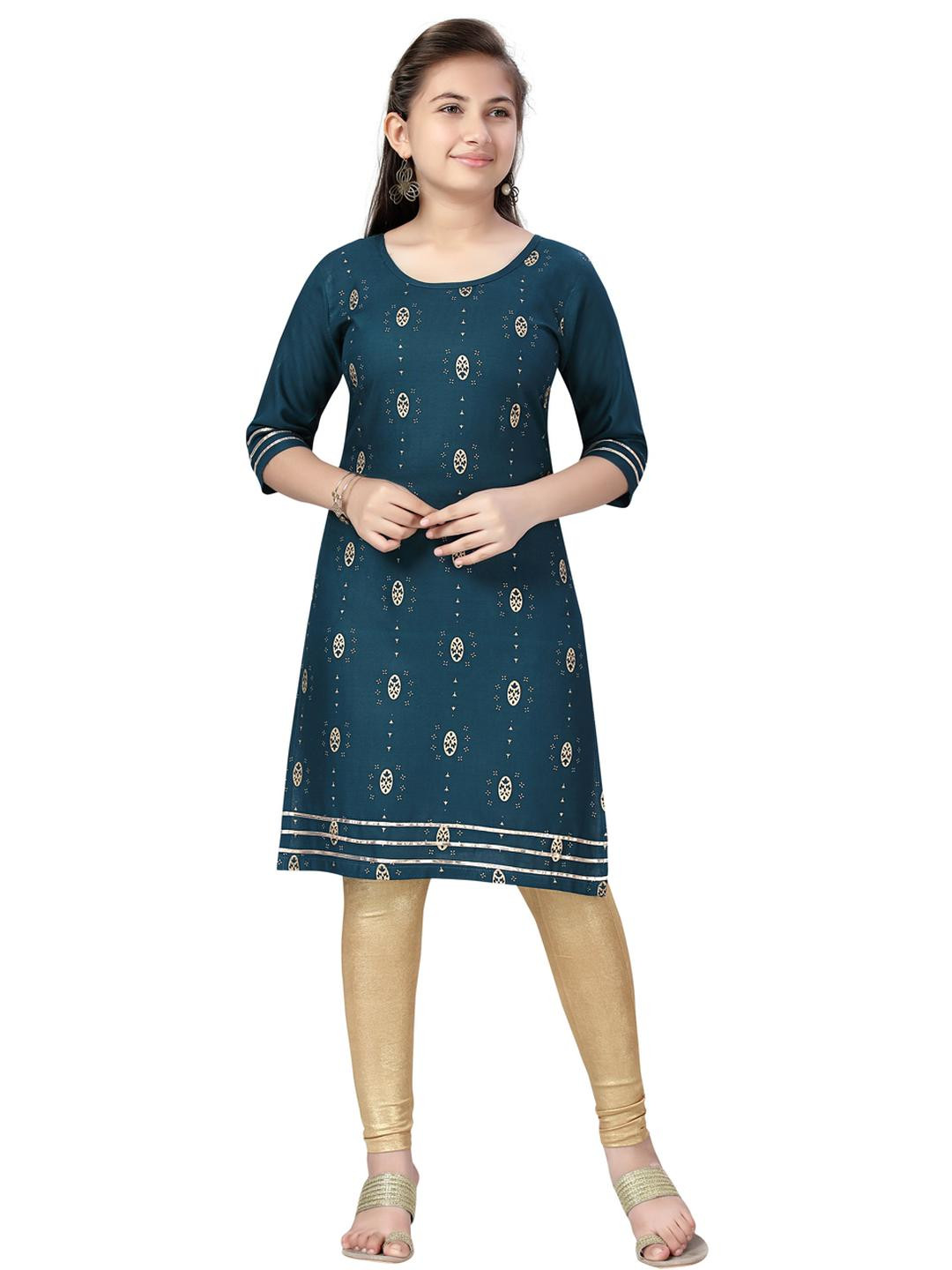 Archittam Men Sea Green Kurtas