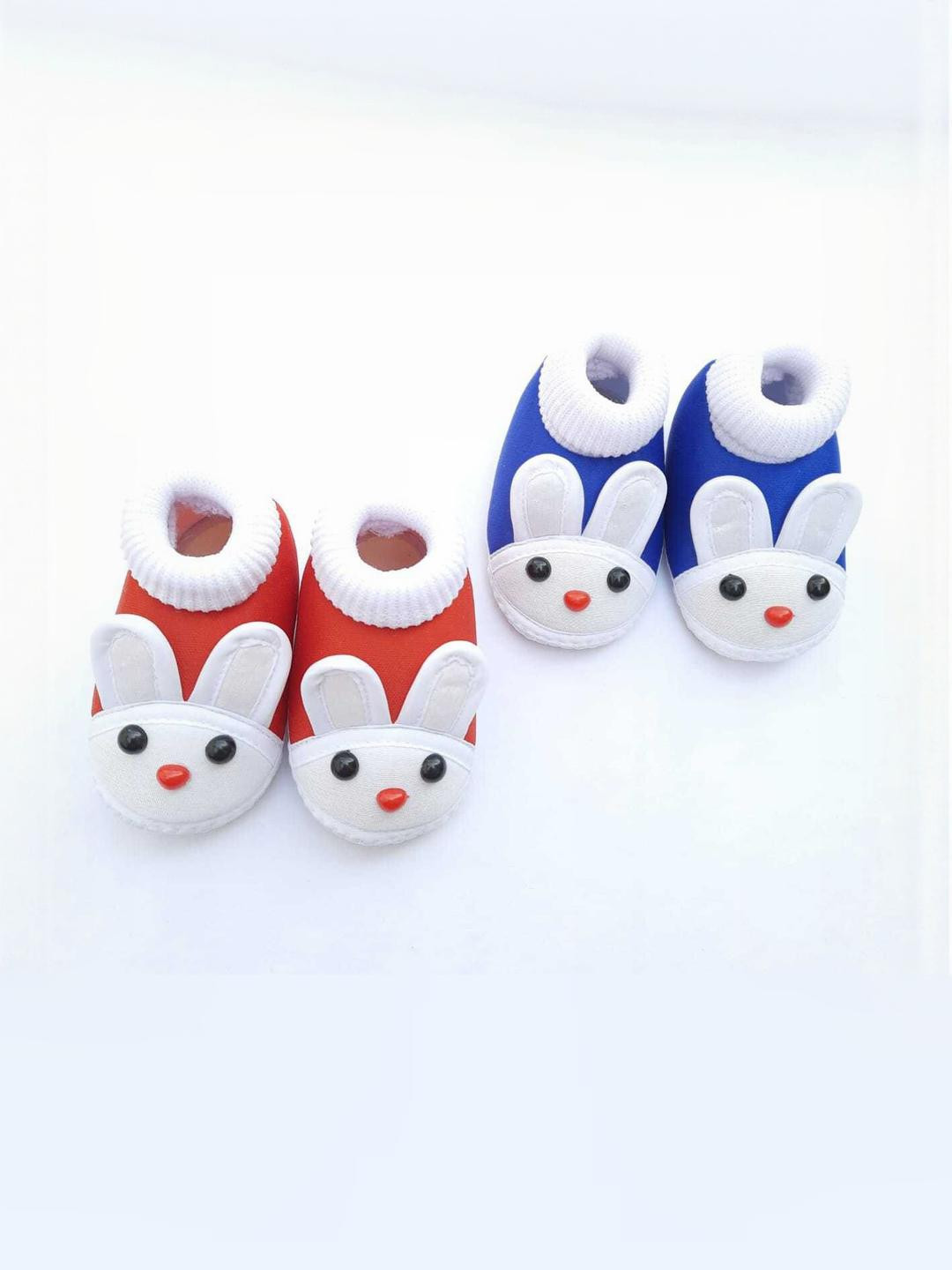 LMN CHILD CARE 2 Pair Unisex Kids Cotton Booties