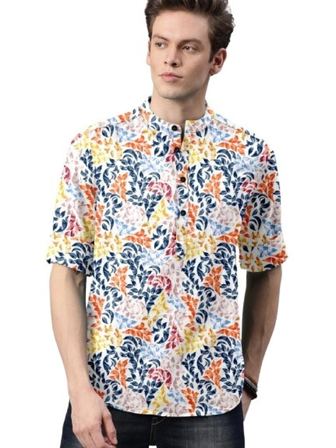 ISUEL FAB Men Multi Floral Print Formal Shirt