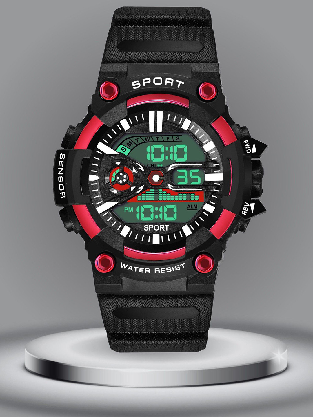 ON TIME OCTUS Kids Digital Watch DIGI-034 BLACK RED