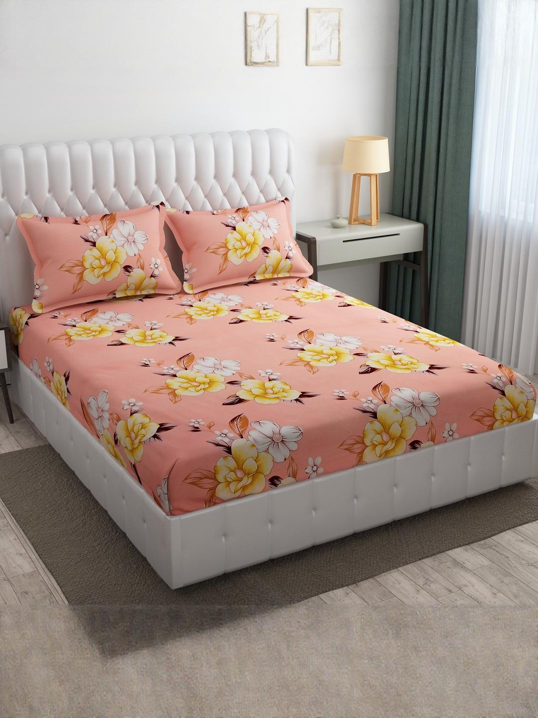 Cotton Bolls Textiles Unisex Multi Bedsheets