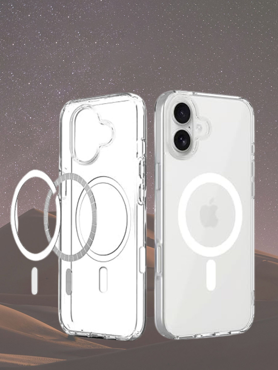 INNOPACE Solid Printed iPhone 16 Back Case Mobile Accessories