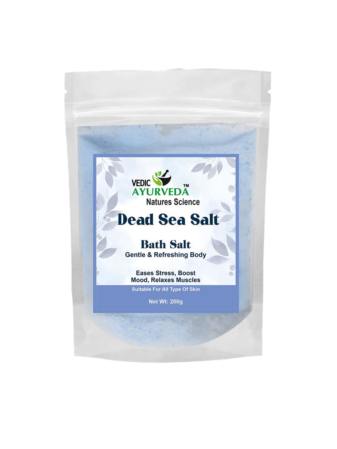 VEDICAYURVEDA Dead Sea Bath Salt With Vitamin E - 200 g