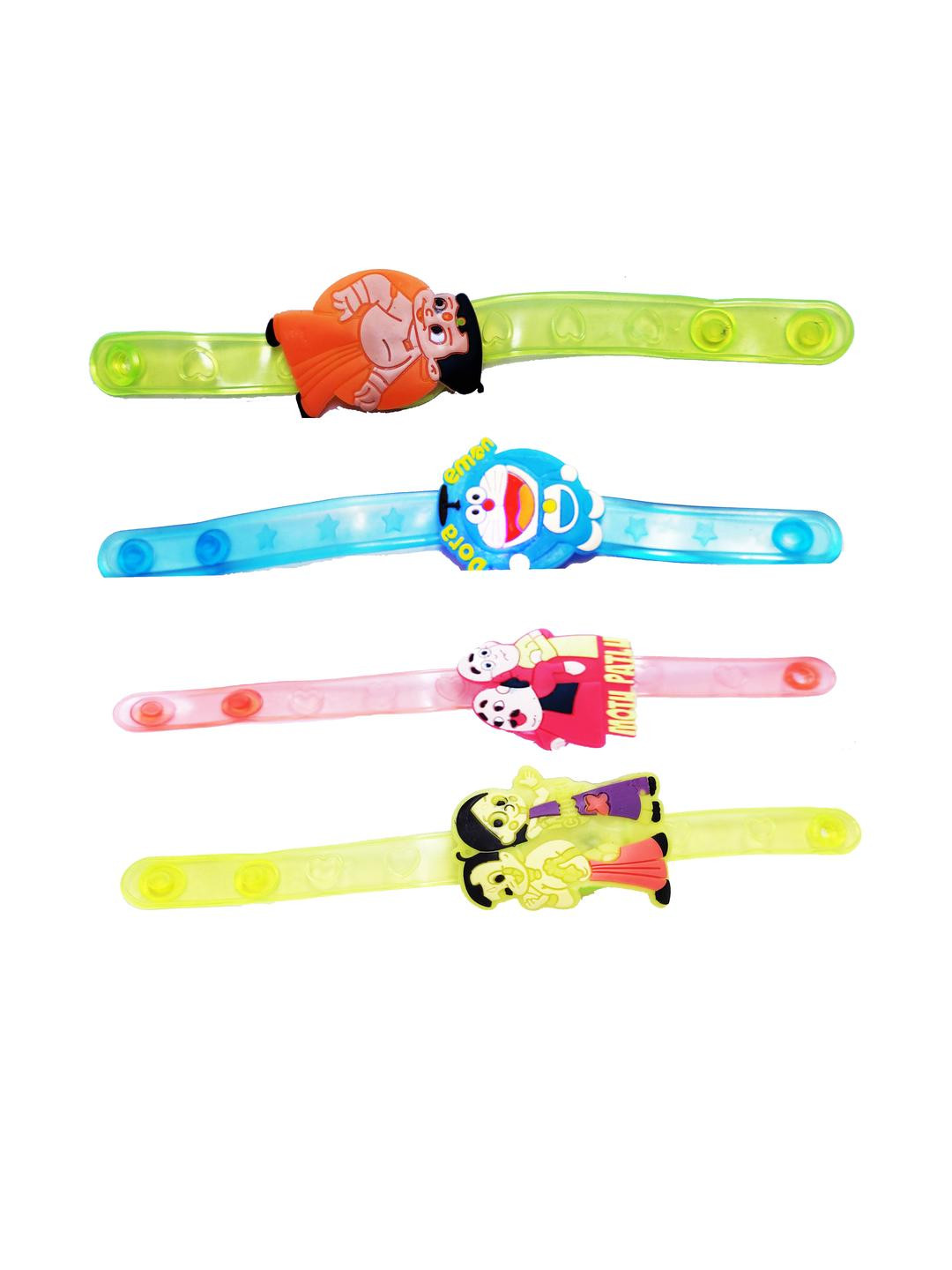 Vrinde Boys 4 Peice Cartoon Character Light Tie-Up Rakhi