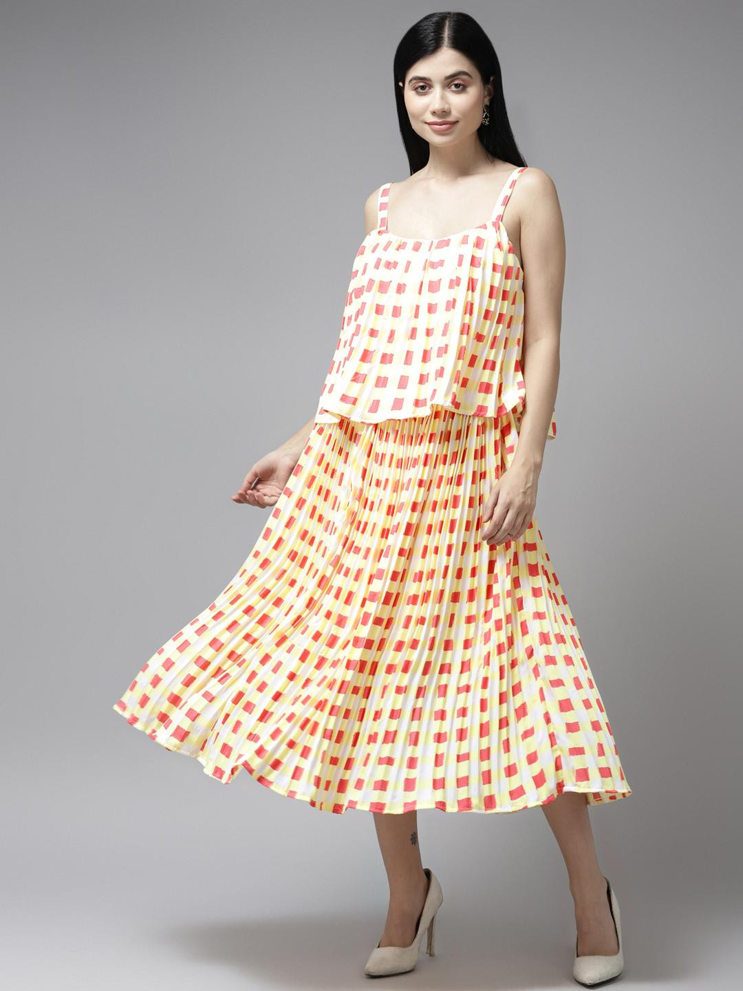 Yellow Georgette Dresses