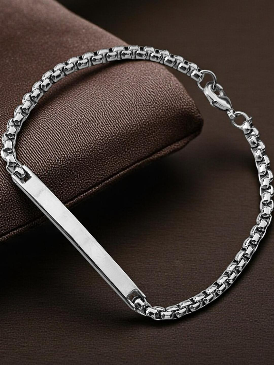 Sullery Polished Stainless Steel Chain Link Bracelet