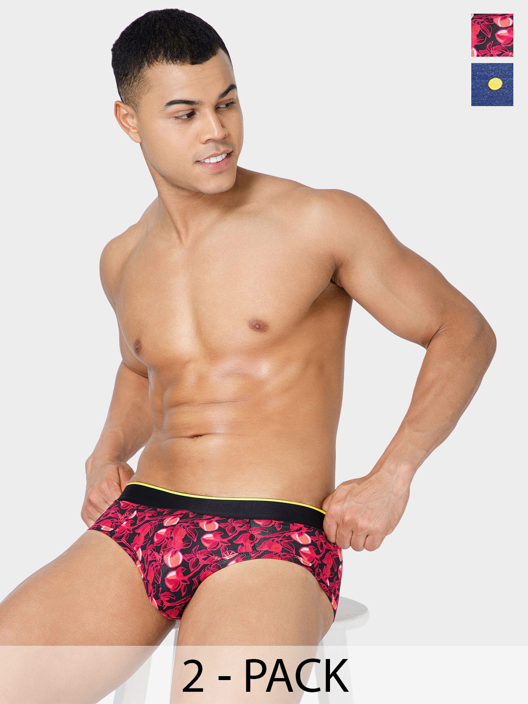 bummer Pack Of 2 Printed Basic Briefs BRGTLZ02S