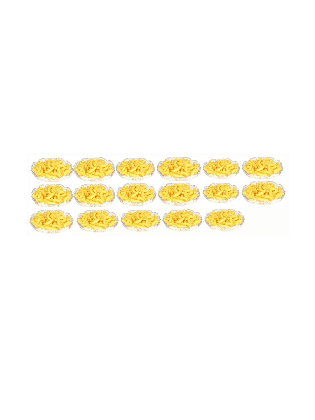 SOMIL Set Of 17 Floral Glass Plates