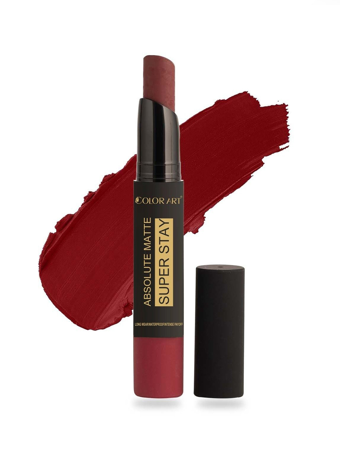 Color Art Glossy Matte Bullet Lipstick - 4 g - Dark Maroon 787