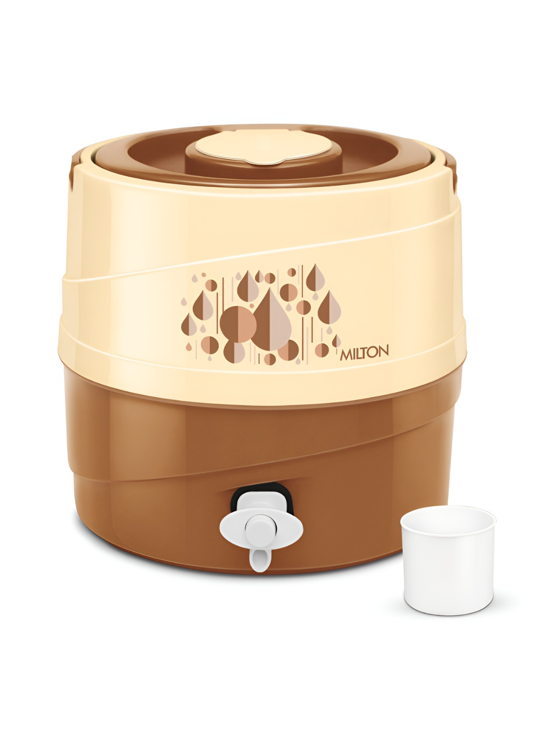 Milton Kool Rover Brown & Cream Colored Printed Water Jug 5.3L