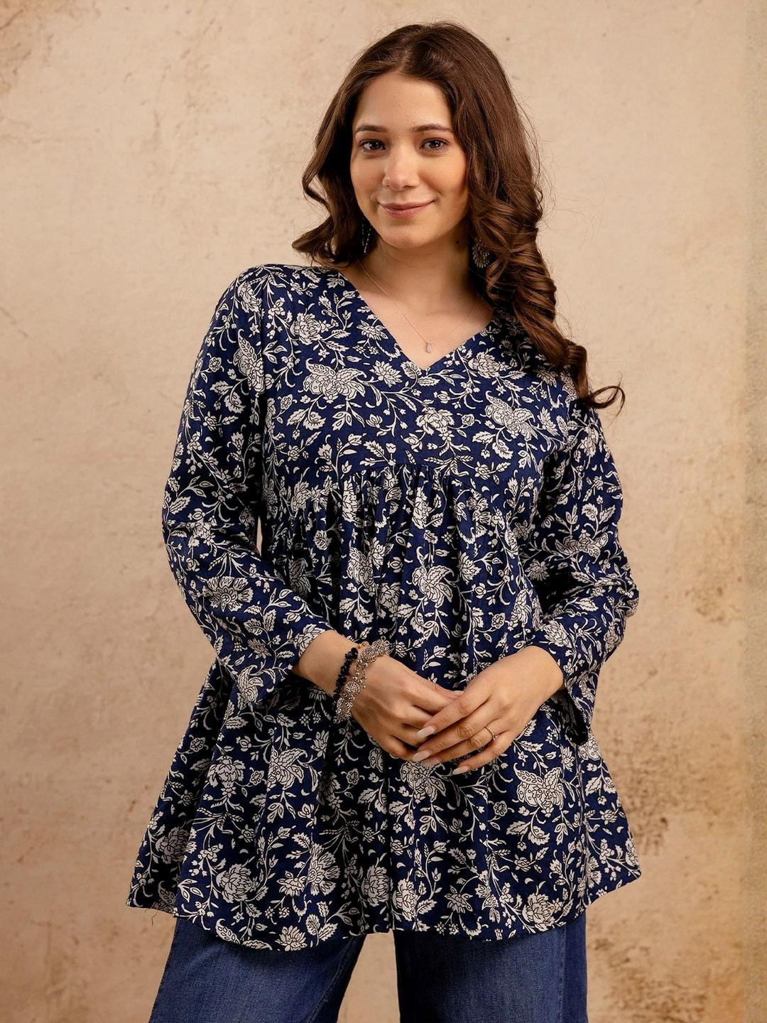 AMANISHA Floral Print Top