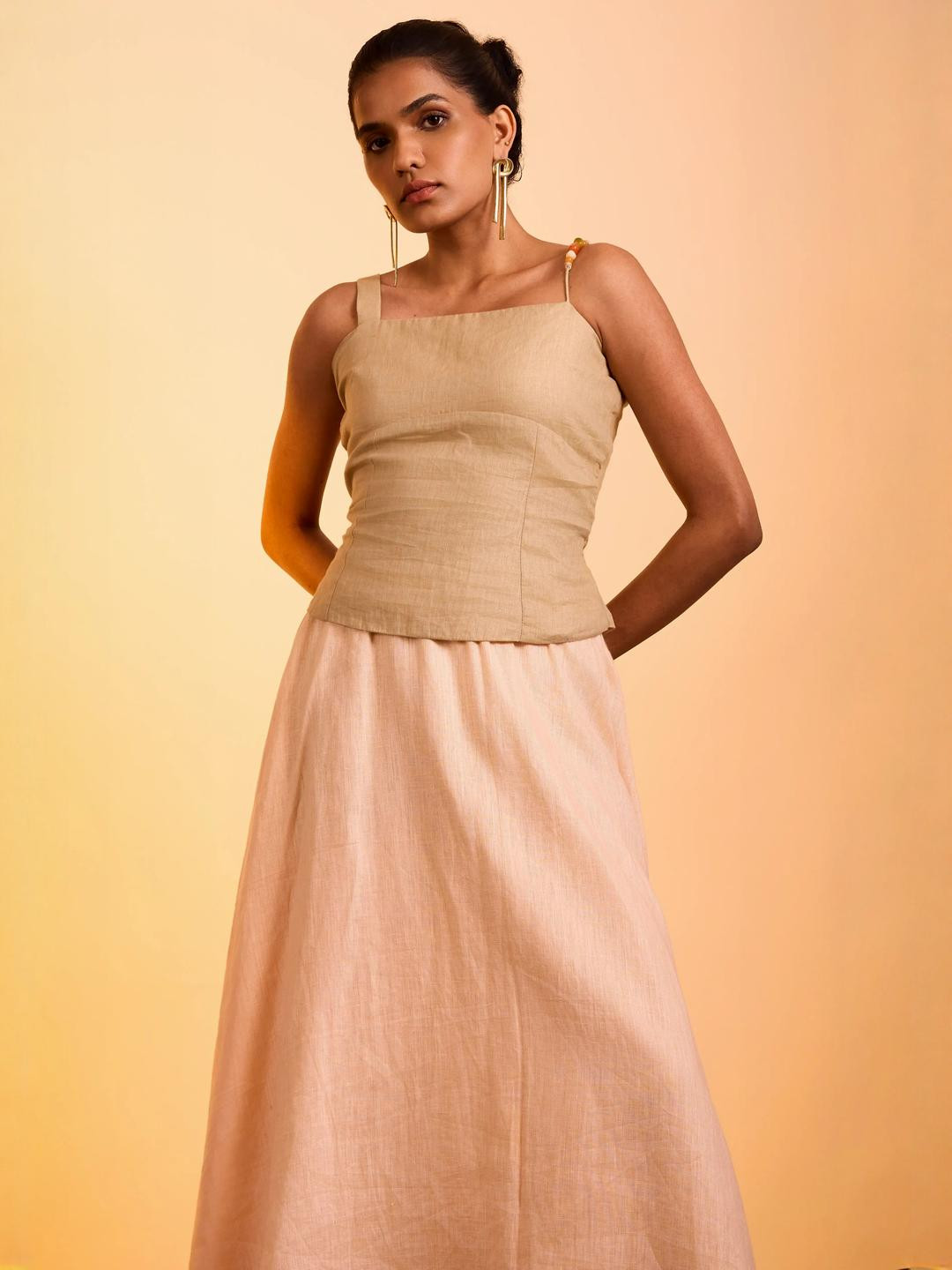 dhaaga Women Cira Shoulder Straps Casual Top