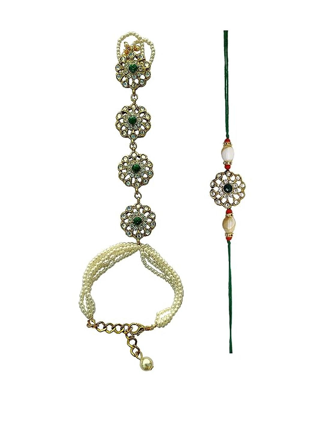 FURE Thread Traditional Hathful Lumba & Rakhi Set