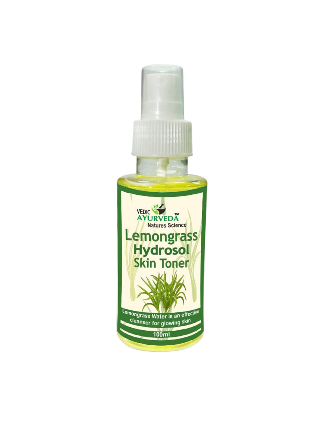 VEDICAYURVEDA Lemongrass Hydrosol Skin Toner For Control Acne - 100 ml