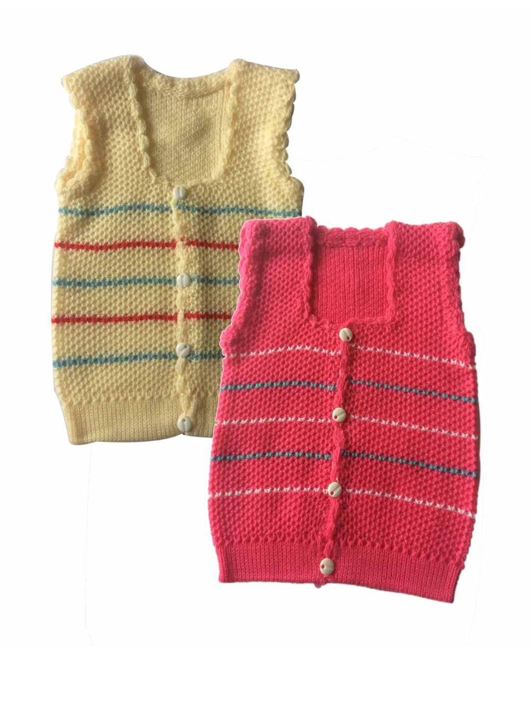 Cute Collection Kids Striped Woollen Sweater Vest