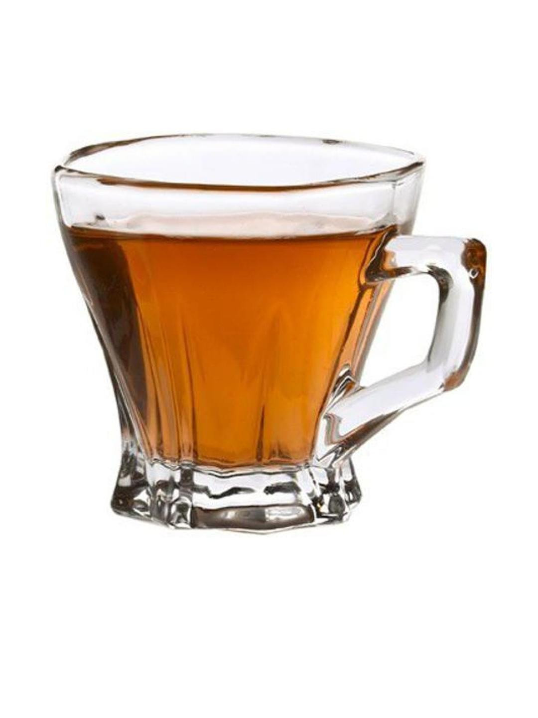 Somil Clear Glass Coffee & Tea Cup / Mug (120 Ml), Enjoy Your Drink in Style7.8 X 9.7 X 8Cm