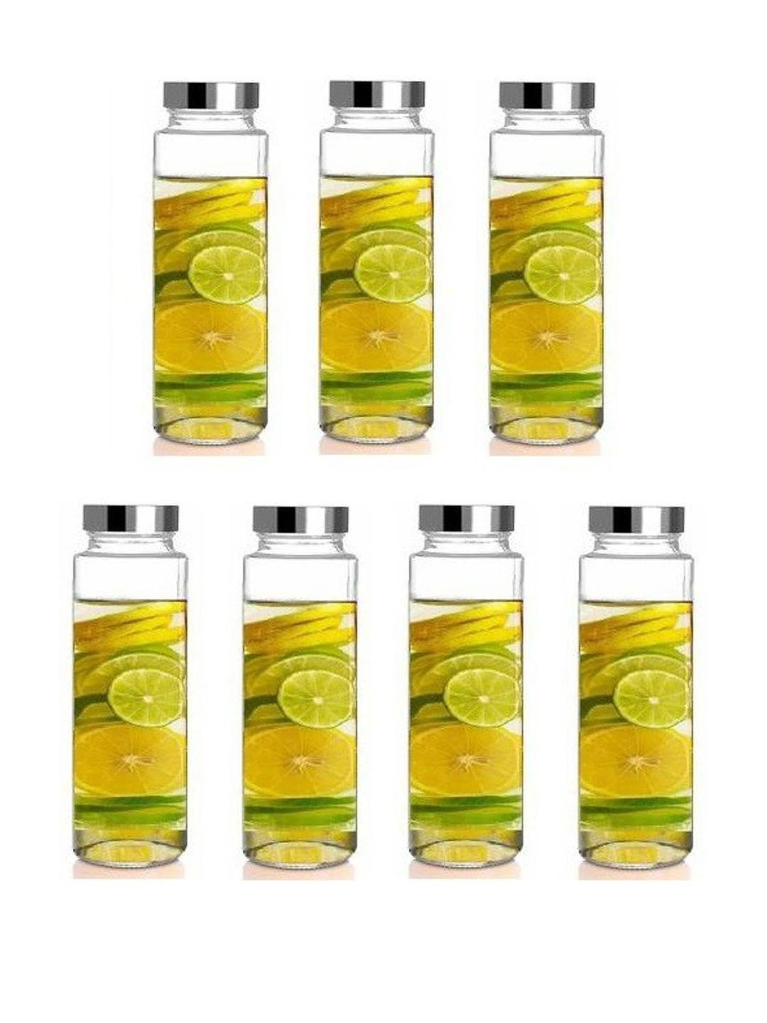 SOMIL 7Pc Glass Printed Water Bottle