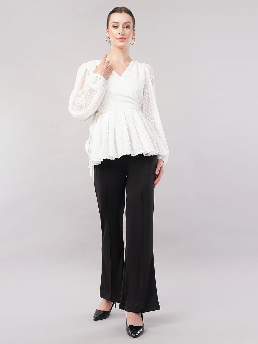 FLY STITCH Women Long Sleeves Cotton Top