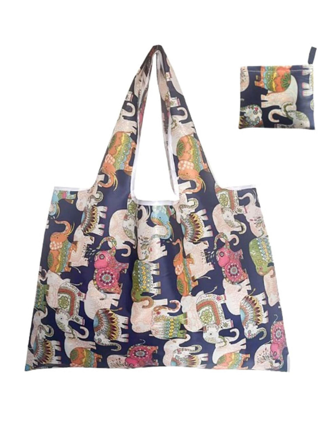MOMISY Printed Leather Oversized Shopper Tote Bag