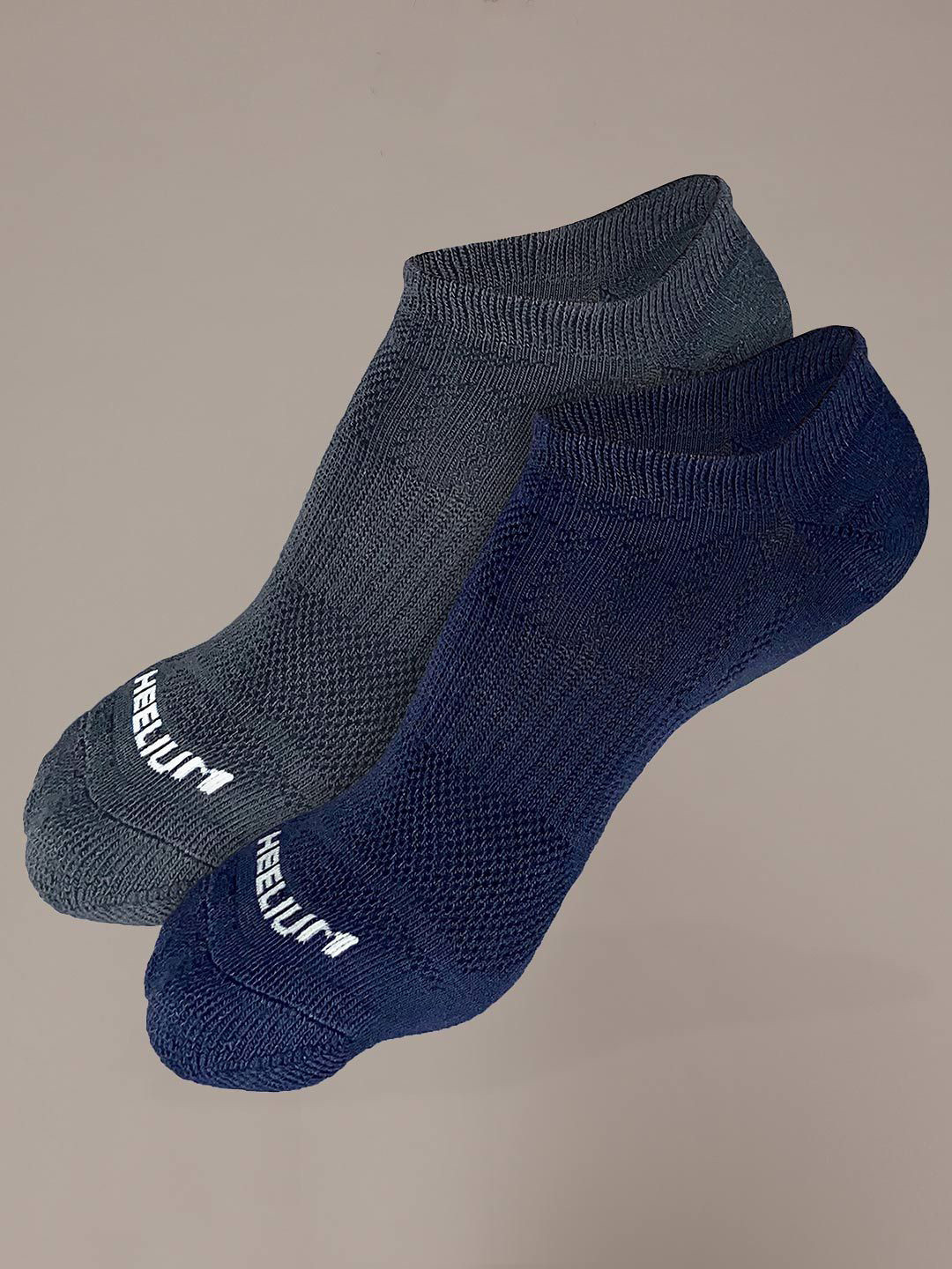 Heelium Men Pack Of 2 Printed Ankle Length Ultra-Soft, Thin & Breathable Socks