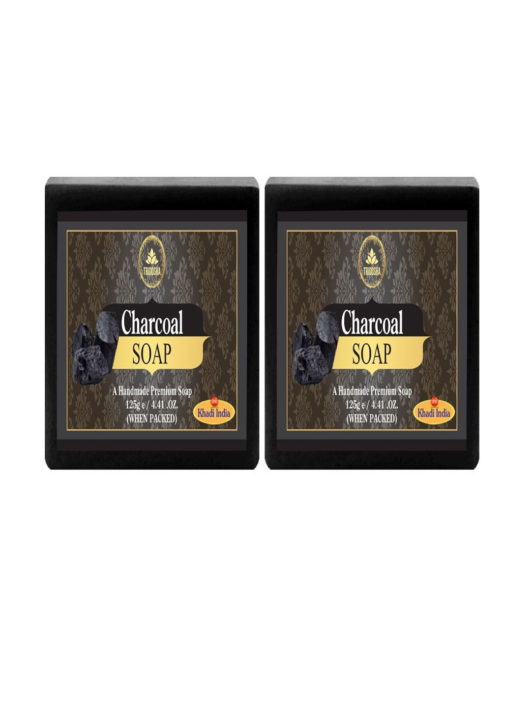 Tridosha Set Of 2 Charcoal Soap - 125 g Each