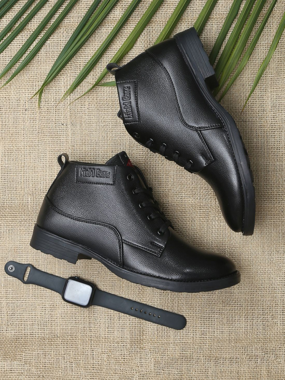 Field Care Men Mid-Top Biker Boots