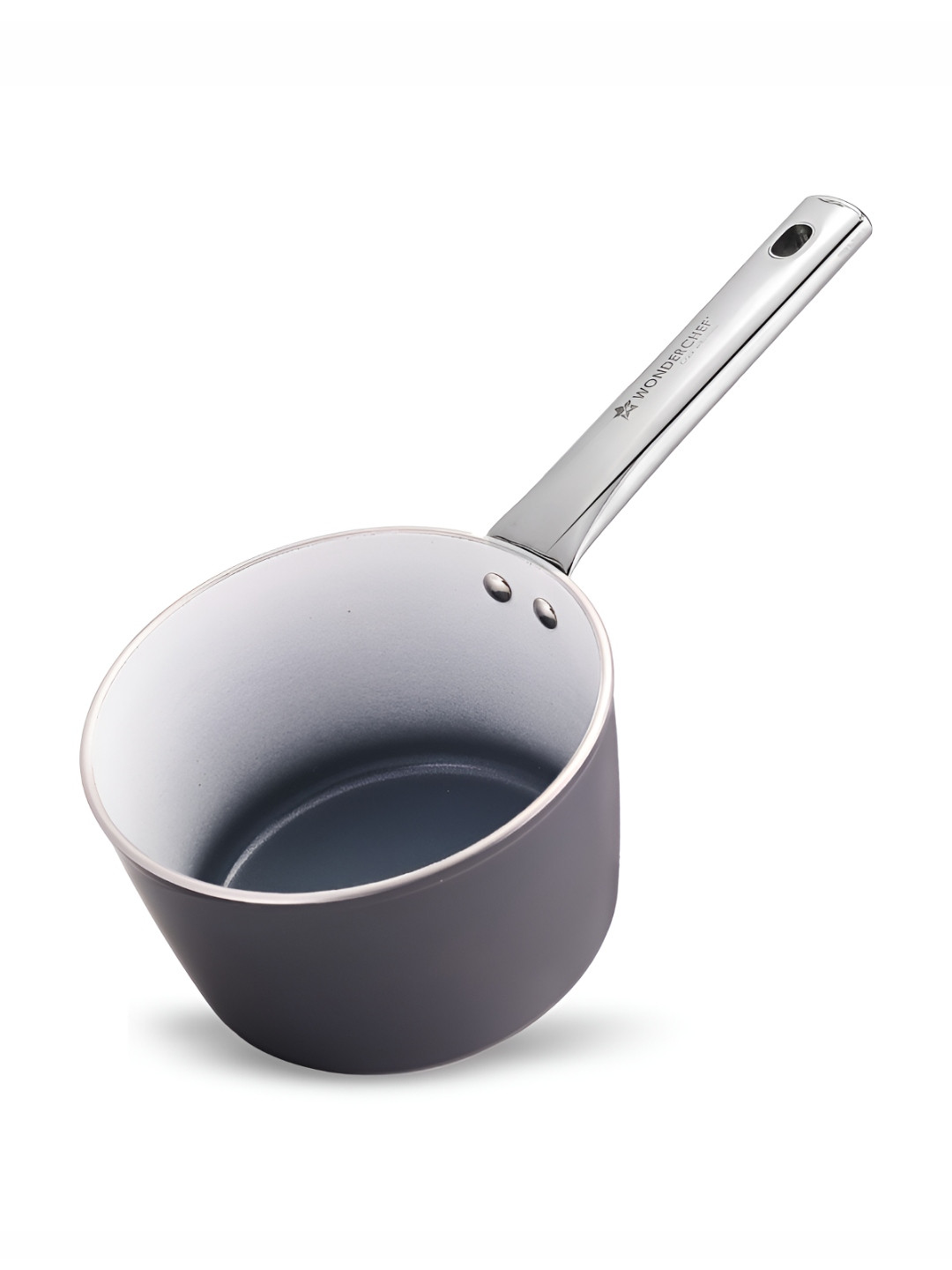 Wonderchef Eco-Glide Grey & Steel Induction Base Sauce Pan 1.75L