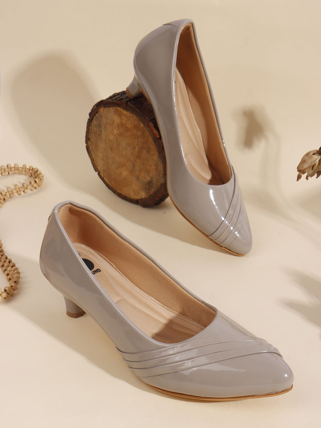 Be Found Embellished Slim Heeled Pumps