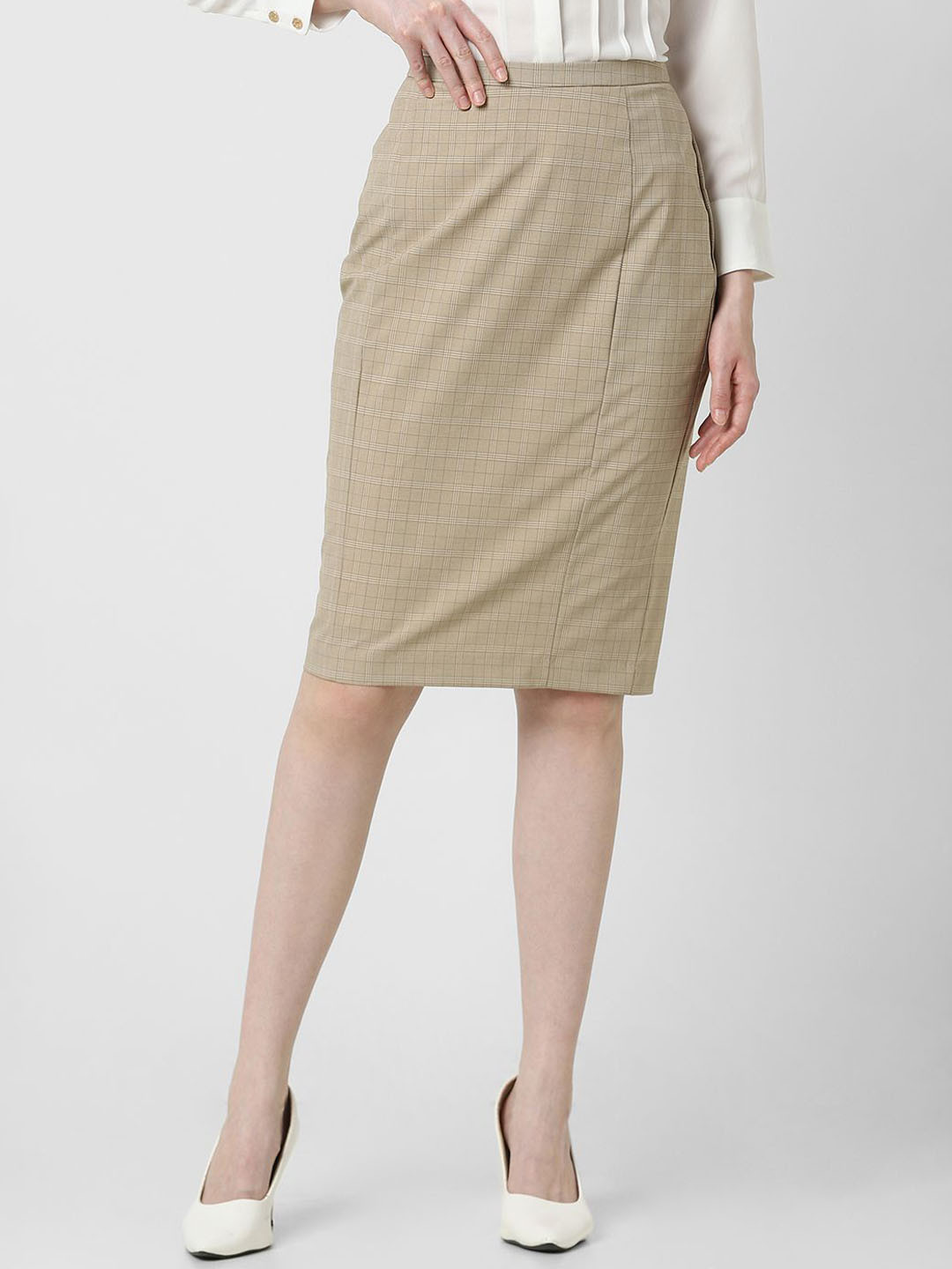 Van Heusen Formal Straight Knee-Length Skirt