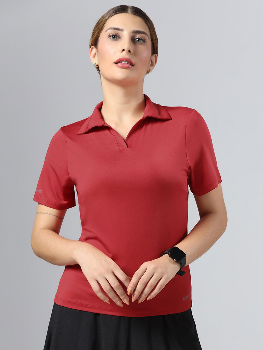 MUSCLE TORQUE Polo Collar Dri-FIT Sports T-shirt