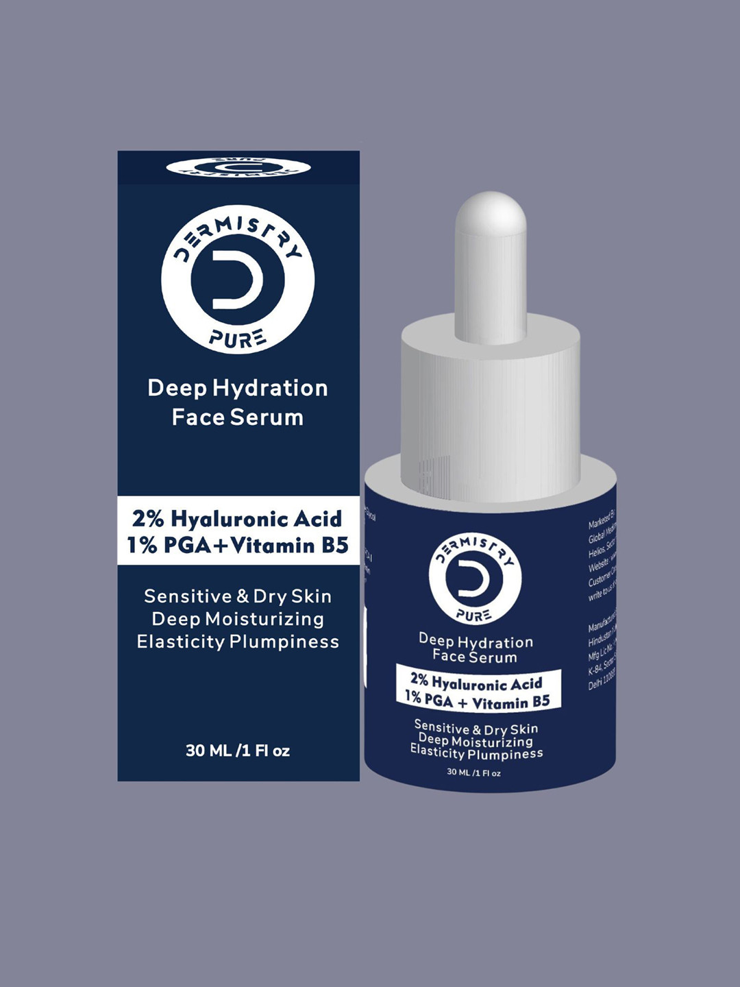 DERMISTRY 2% Hyaluronic Acid 1% PGA Moisturizer Face Serum - 30 ml