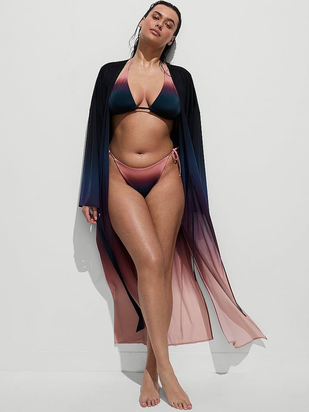 Victoria's Secret Relaxed-Fit Siren Sunset Ombr Long Robe