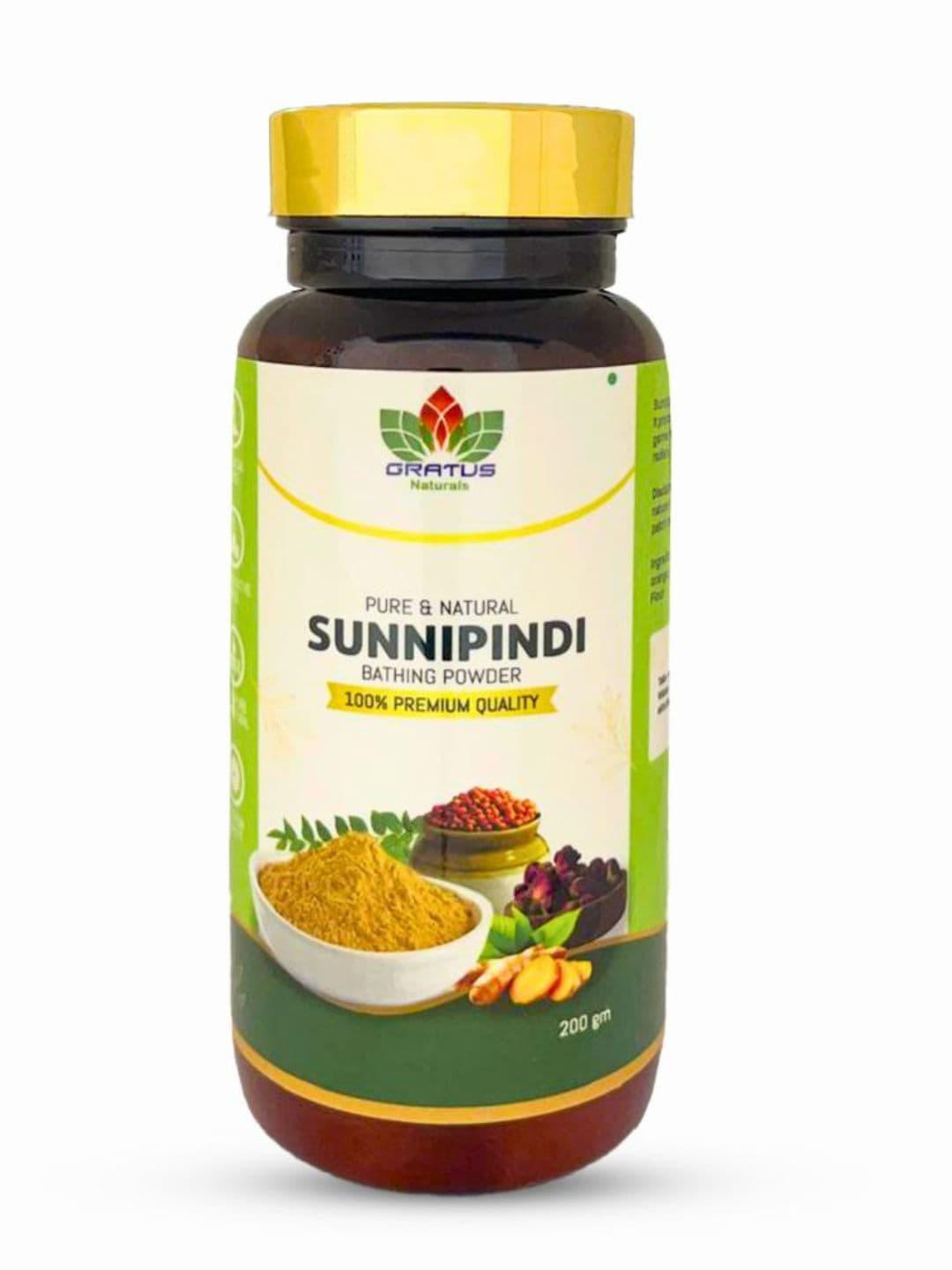 Gratus Naturals Sunnipindi (Bath Powder) Help to Clean Dead Skin(200g)