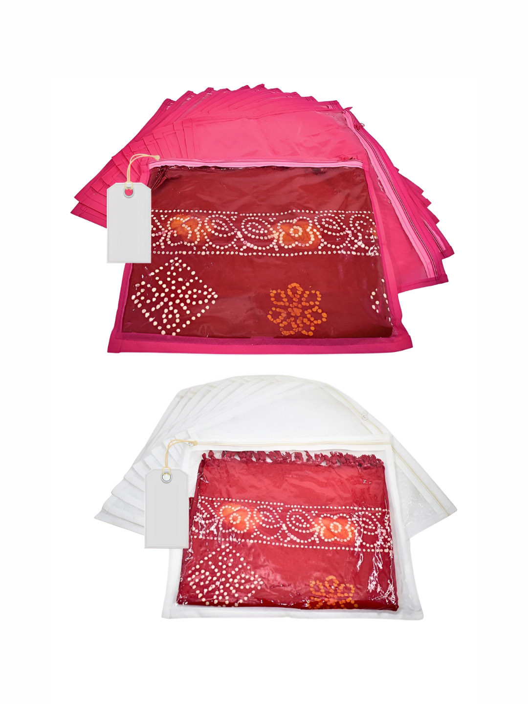 Ajabh Set of 24 Multi-Utility  Saree Cover Bag Wardrobe Storage Organisers