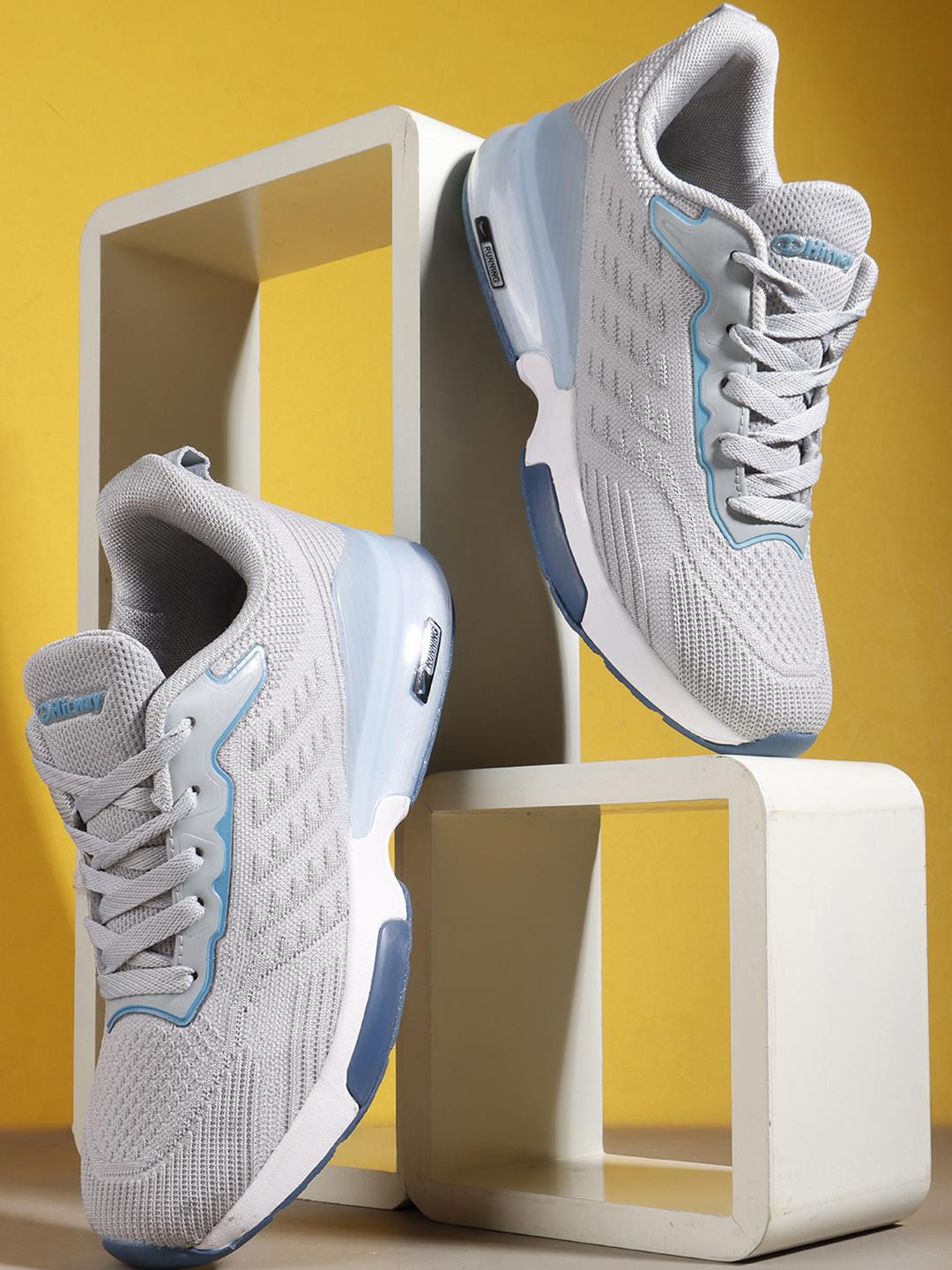 HITWAY Charcoal Non-Marking Mesh Walking Sports Shoes